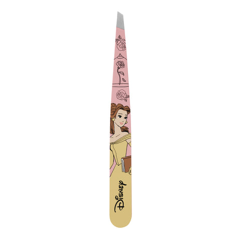 Disney's Belle Slant Tweezer, tweezer color is pink with image of Belle
