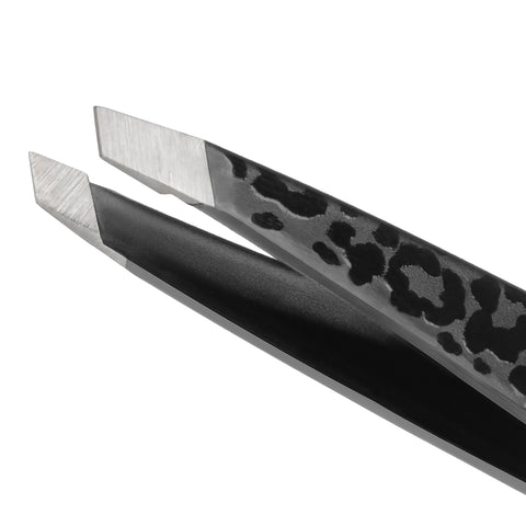 Alternative image of Black Leopard Mini Slant Tweezer product | Image 2