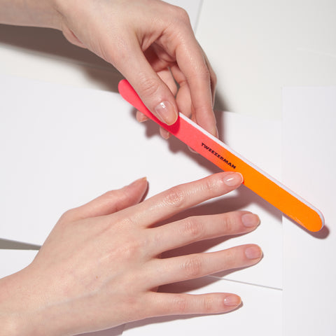 Model using Neon Hot Nail File