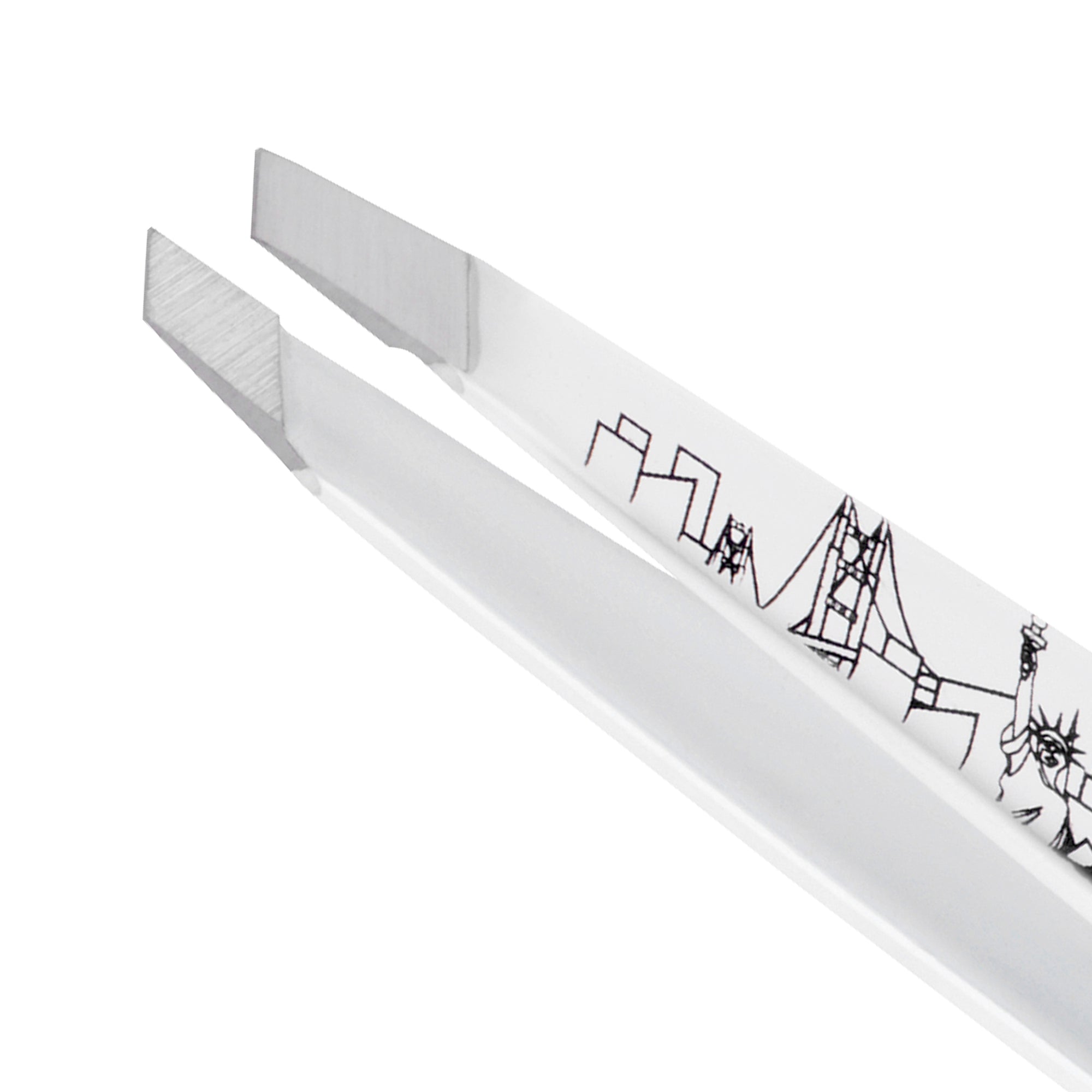 Stainless Steel Tip of 40th Birthday Slant Tweezer